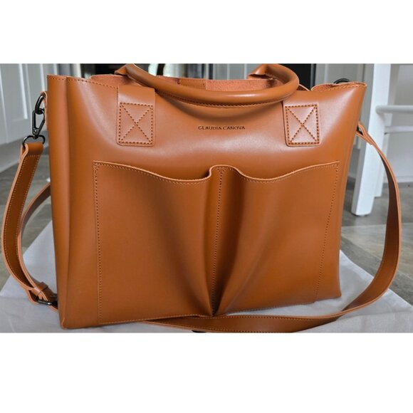 Claudia Canova UK - Faux Leather Tote-Tan - Picture 6 of 7